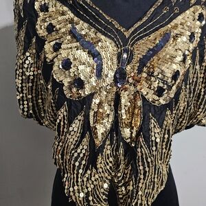 Sequin Butterfly Embellished